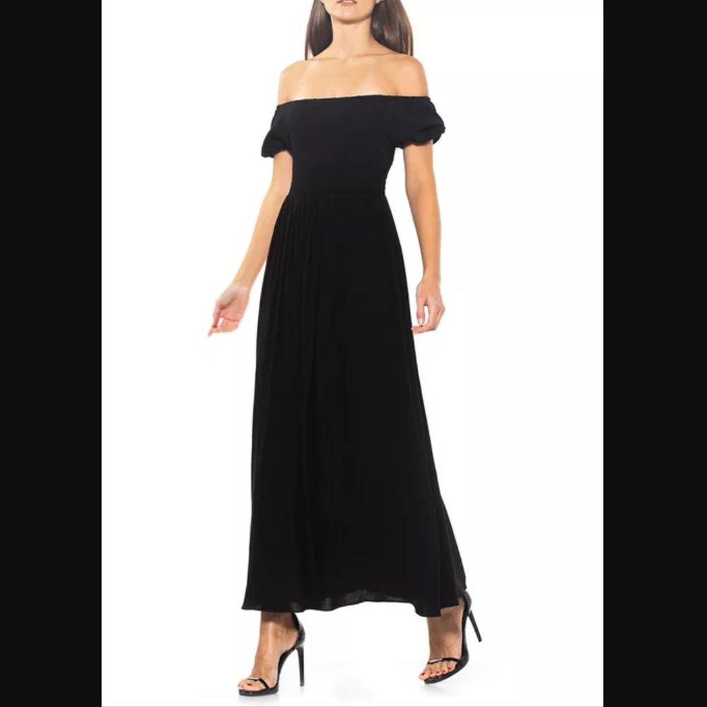 NWT ALEXIA ADMOR Leia Black Maxi Dress XL
